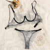 Image of Women Lingerie Corset Lace Underwire Racy Muslin Sleepwear Underwear Tops and Briefs Fashion Sous Vetement Femme Sexy Ensemble