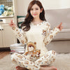 Image of Women Mickey Pajamas Set Cartoon Minnie Girl Sleepwear Pijama Long Women Pyjamas Suit Female Clothing Set 2019 Nightwear
