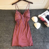 Image of Women Nightgowns Sleepshirt Silk Sleepwear Night Dress Ladie Satin Sexy Lingerie Nightshirts Sleep Lounge