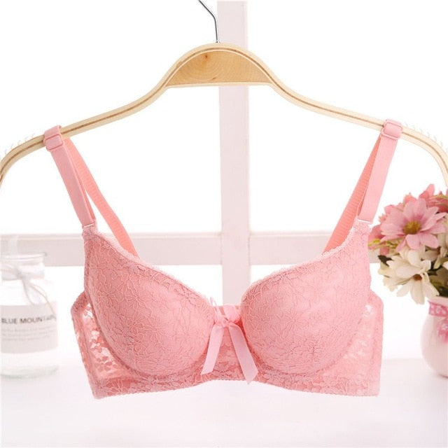 Women Padded Bras for Lady Lace Sexy Lingerie Brassiere Sexy Lace Floral Bra Bralette Underwear