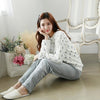 Image of Women Pajama Sets 2019 Autumn winter Flannel Cartoon Warm Pyjamas Women Homewear Animal Sleepwear Cat female pajama
