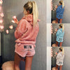 Image of Women Pajamas Set Autumn Winter Warm Pyjamas Women Fleece Pijamas Women Sexy Lingerie Cat Pyjama Femme Sleepwear Sexy Nightwear
