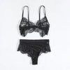 Image of Women Sexy Lace Bra+Brief Sets New Summer Lace Lingerie Nightwear Babydoll High Waist Underwear Bra Set Hot