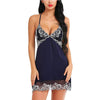 Image of Women Sexy Lace Night Dress Lingerie Deep V Nightgowns Casual Home Dress Nightdress Fashion Sleepwear Summer Homewear #D