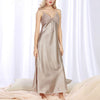 Image of Women Sexy Lingerie  Nightdress Plus Size Lace Nightgown Nightie Negligee Silk Satin Long Nightdress Gecelik Nightwear