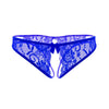 Image of Women Sexy Lingerie hot erotic sexy panties Open Crotch porn lace underwear Crotchless underpants sex wear briefs with bow front