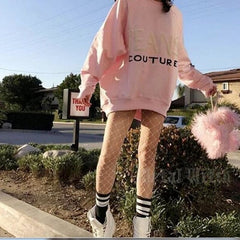 Women Sexy Transparent Slim Fishnet Pantyhose Club Party Net Holes Black Tights Thigh High Stockings Small/Middle/Big 2019