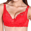 Image of Women Sexy Underwear 3/4 Cup Padded Lace Sheer Bra Bralett Lingerie Brassiere Soutien Gorge LY6