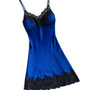 Image of Women Sleepwear Silk Satin Lace Robe Dress Babydoll Nightdress Ladies Sexy Lingerie Nightgown Dresses Sleepshirts Homewear *X