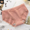 Image of Women Soft Briefs Sexy Lingerie High Quality Women's Panties Underwear Cotton sexy Mid waist Solid Color Breathable Briefs 2019