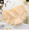 Image of Women Soft Briefs Sexy Lingerie High Quality Women's Panties Underwear Cotton sexy Mid waist Solid Color Breathable Briefs 2019