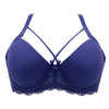 Image of Women Super Push Up Bra Seamless Underwire Bra Gather Adjustable Lace Bralette Wing Breast Lady Underwear B C Cup Plus Size Bra