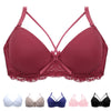 Image of Women Super Push Up Bra Seamless Underwire Bra Gather Adjustable Lace Bralette Wing Breast Lady Underwear B C Cup Plus Size Bra