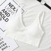Image of Women Tank Crop Top Bra Underwear Seamless Tube Top Back Hollow Lingerie Wire Free Intimates With Removable Padded 2019
