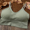 Image of Women Tank Crop Top Seamless Underwear Female Crop Tops Sexy Lingerie Intimates With Removable Padded Camisole Femme Fashion