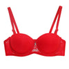 Image of Women Ultra Thick Padded Bra Sexy Lace Bralette Underwear Adjusted Straps Sheer Bra Lingerie Brassiere