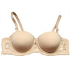 Image of Women Ultra Thick Padded Bra Sexy Lace Bralette Underwear Adjusted Straps Sheer Bra Lingerie Brassiere