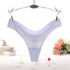 Image of Women ruffles Underwear Invisible Seamless T Panties G-String Female Sexy Thongs Intimates Lingerie Ladies Briefs 1pcs sf2051