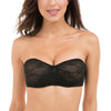 Image of Women's Convertible Basic Sheer Underwire Non-padded Multiway Strapless Lace Bra