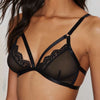 Image of Women's Fashion Women Sexy Charming Lace Bra Bustier Mesh Bralette Ladies Corset Tops Tank Black Bras