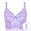 Image of Women's Full Coverage Underwired Non Padding Breathable Balconette Sheer Floral Lace Bra Plus Size 34-46 B C D E F G H I J