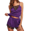 Image of Women's Nightgowns Sexy Lingerie Lace Sling V-neck Doll New Home Service Sexy Large Size Off-Shoulder Halter Nightgowns Set