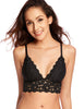 Image of Women's Removable Pads Wire Free Longline Cute Bra Lace Bralette