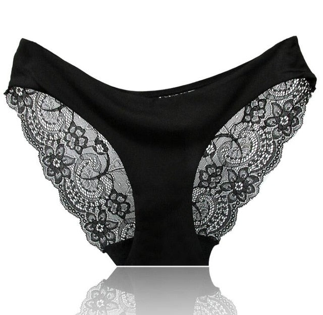 Women's Sexy Lace Panties Seamless Cotton Breathable Panty Briefs Plus Size Sexy Lingerie Fashion Low Waist underwear intimates