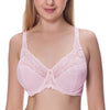 Image of Women's Sheer Beauty Lace Non Padded Full Figure Underwire Minimizer Bra