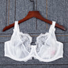 Image of Women's Sheer Lace Full Figure Unlined Minimizer Bra 30 32 34 36 38 40 42 44 E F FF G GG H HH J JJ K