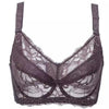 Image of Women's Sheer Lace Underwire bra Unlined Minimizer Bra 34 36 38 40 42 44 46 48 B C D E F G H