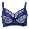 Image of Women's Sheer Lace Underwire bra Unlined Minimizer Bra 34 36 38 40 42 44 46 48 B C D E F G H