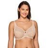 Image of Women's Sheer Lace Unlined Minimizer Underwire Full Figure Bra 34-44 DD E F G H