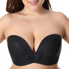 Image of Women's Slightly Padded Push Up Great Support Lace Strapless Bra
