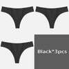 Image of Women's Underpants Sexy Lingerie Cotton G-String 3Pcs Panties Comfortable Thong Low-Rise Underwear Women String Ladies Intimate