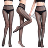 Image of Womens Black Sexy Leopard fishnet Tights Floral Jacquard Weave Pantyhose, yarns Garter grid Stockings hose sexy lingerie collant