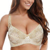 Image of Womens Bras Ultra-thin perspective Bralette Deep V-shaped Lace Sheer Bra Sexy Lingerie BH Tops Size 70-100 B C D E F Cup