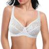 Image of Womens Bras Ultra-thin perspective Bralette Deep V-shaped Lace Sheer Bra Sexy Lingerie BH Tops Size 70-100 B C D E F Cup