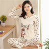 Image of Womens Pajamas Sets 2019 Summer Round Neck Cartoon  Kawaii Totoro Cartoon Sleepwear Nighty Female Casual Autumn Winter Pajamas