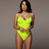 Image of Womens Sexy Lingerie Bodysuit Leotard Bodycon Sleeveless Bandage Jumpsuit Party Romper Strap Solid Bodysuit Erotic Underwear