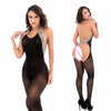 Image of Womens transparent Open Crotch Bodystocking Sexy Erotic Lingerie Teddies Body suits Crotchless bodysuit sleepwear Tights 165