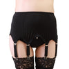 Image of Womens wedding garter belt 6 STRAP plain Sexy Suspender Belt and stockings set bridal lace garters belt lingerie Plus size