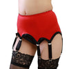 Image of Womens wedding garter belt 6 STRAP plain Sexy Suspender Belt and stockings set bridal lace garters belt lingerie Plus size