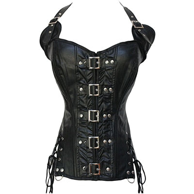 Women Corset Sexy Slim Burlesque Satin Body Shaper Strapless Overbust Plus Size Corset and Bustier  (9)