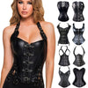 Image of Women Corset Sexy Slim Burlesque Satin Body Shaper Strapless Overbust Plus Size Corset and Bustier  (9)