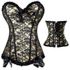 Image of X Sexy Women steampunk clothing gothic Plus Size Corsets Lace Up boned Overbust Bustier Waist Cincher Body shaper corselet S-6XL