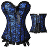 Image of X Sexy Women steampunk clothing gothic Plus Size Corsets Lace Up boned Overbust Bustier Waist Cincher Body shaper corselet S-6XL