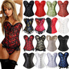 Image of X Sexy Women steampunk clothing gothic Plus Size Corsets Lace Up boned Overbust Bustier Waist Cincher Body shaper corselet S-6XL