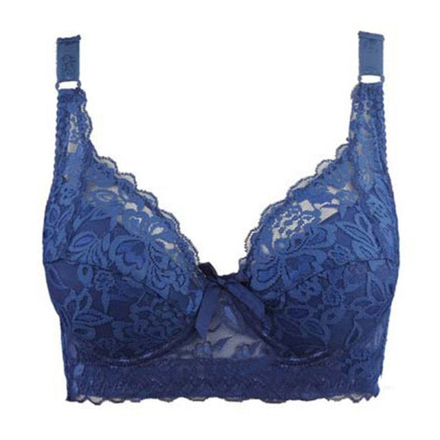 Xianqifen Bras for Women's bra 2019 plus big large size Super Push up bralette lace intimates Sexy lingerie Undrwear underwire E