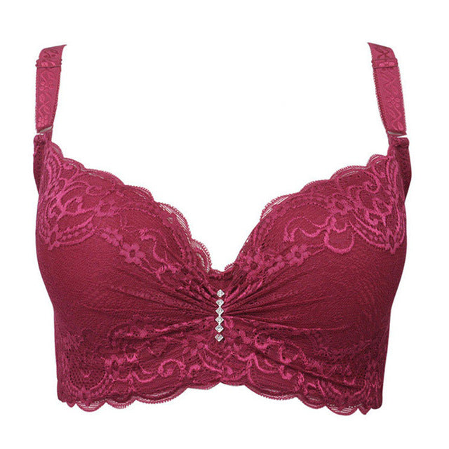 Xianqifen Bras for Women's bra 2019 plus big large size Super Push up bralette lace intimates Sexy lingerie Undrwear underwire E